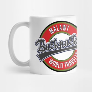 Malawi backpacker world traveler logo Mug